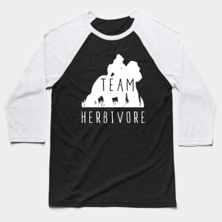 Team Herbivore Gorilla Vegan T-Shirt, Gift Tee For animal lover, Vegetarian Women and Men Baseball T-Shirt